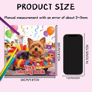 Cuadernos <span class=keywords><strong>de</strong></span> Colorear Deluxe York, Cuaderno Personalizado con Cubierta <span class=keywords><strong>de</strong></span> 250 g/m², Libro para Colorear para Adultos, Niños, Regalos, Amigos, Parejas, Material Escolar - Product Image 5