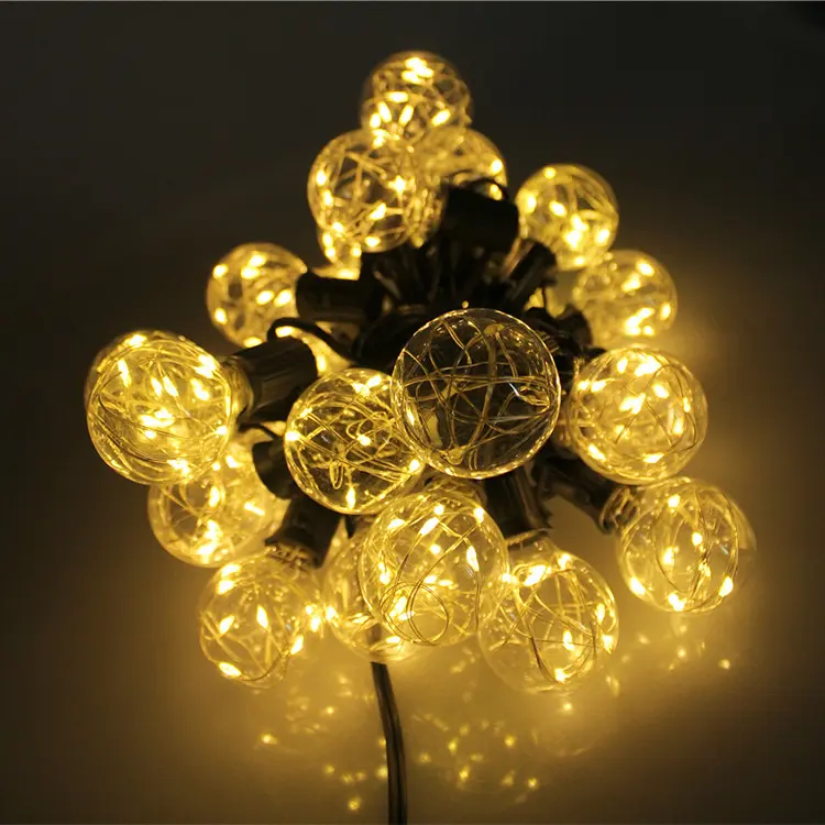 G40 Globe Bulb Copper Wire LED String Lights For New Year Party Christmas Decoration Party Retro Lamp Fairy String Light
