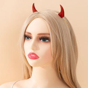 Serre-tête démoniaque en alliage de zinc pour fête d'Halloween, accessoire de tête pour femme adulte, idéal pour anniversaire, vente en gros FG21010502 Rouge - Product Image 3