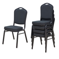 Chaise empilable en aluminium pour restaurant italien, hôtel, événement, banquet, en gros, pour usage hôtelier et événementiel