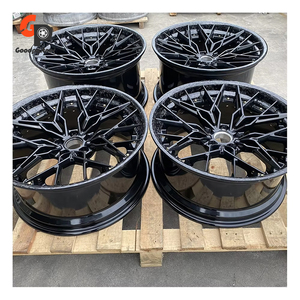 High Performance Two Piece Forged Wheel Wrapped Barrel Customized Parameters Black Finish With Center Cap Alloy Rim - Product Image 5