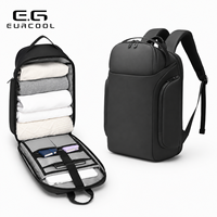Sac à dos de voyage OEM personnalisé en gros, sac à dos pour ordinateur portable imperméable avec poche antivol et poche en polaire pour les voyages d'affaires et le quotidien