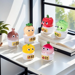 Breloques en résine lumineuses au design populaire, motif légumes de dessin animé, avec jeu de mots amusant, mini figurines de légumes, cabochons pour loisirs créatifs DIY - Product Image 2