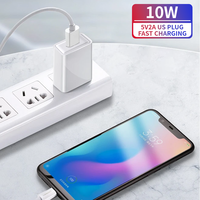 Caricabatterie da Muro Android 5V 2A 10W con Spina US EU UK AU, Prodotto Economico per Lampada da Scrivania