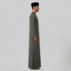 Malaysia Supplier <b>Women's</b> Casual Autumn Moden Pleated Hooded Ironless Breathable Knit Fabric <b>S</b>-5XL Raya 2025 Reliable Supply - Product Image 3