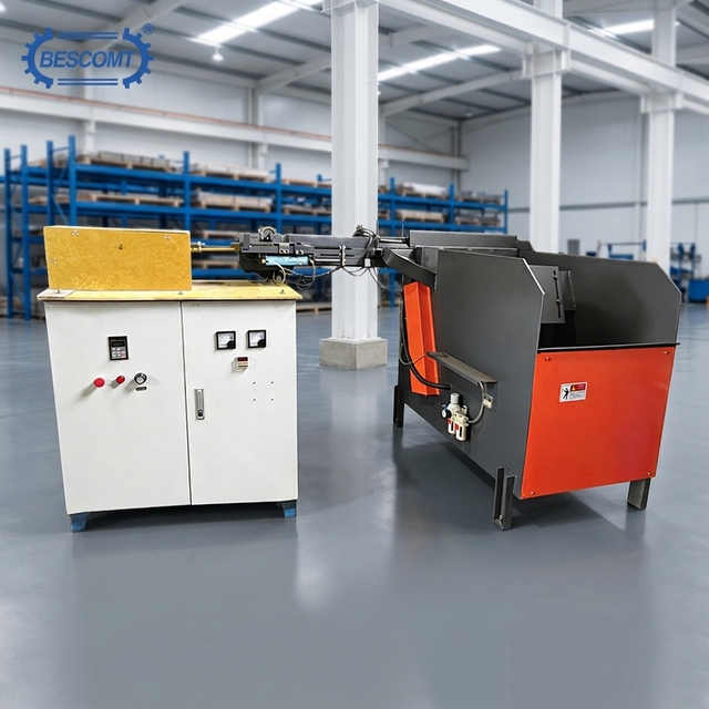 BESCOMT Wear Resistant Induction Billet Heater High Output Durable Medium Frequency Steel Forging Furnace