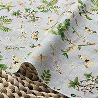 Tissu en coton et lin écologique personnalisable de 140 g, imprimé cottagecore, tissé pour chemises, nappes, mélange de matériaux naturels
