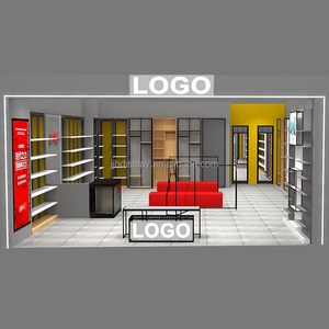 Jjh Đầy Đủ Cửa Hàng Trường Hợp Thiết Kế Thời Trang Bảng Điều Khiển Giày Tường Hiển Thị Cho Giày Kệ Hiển Thị Tủ Đồ Nội Thất Giá - Product Image 1