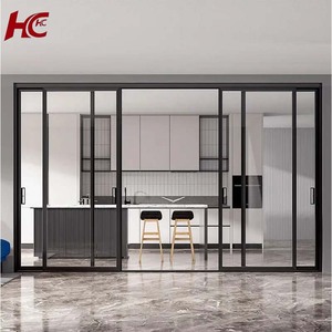 Khu dân cư dự án nhiệt phá vỡ trượt Patio cửa nhôm cửa trượt góc trượt cửa nhà bếp - Product Image 1
