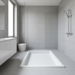 Plato de Ducha Rectangular Serenity 90 x 180 cm Gris 7035 - Product Image 3