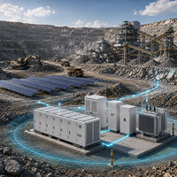 Système de stockage d'énergie par batterie tout-en-un de 100 kW (BESS) pour l'alimentation de secours des usines et des commerces, système de stockage d'énergie solaire connecté au réseau
