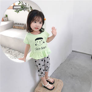 Conjunto de Camiseta y Pantalones de Danza del Vientre Estilo Coreano para Niños, Diseño Deportivo y de Dibujos Animados - Product Image 3