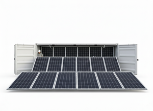 Solar Mobile Container-Hybrid Portable Solar System Lithium Ion Battery Customizable Power Mounting Pure Sine Wave Inverter - Product Image 2