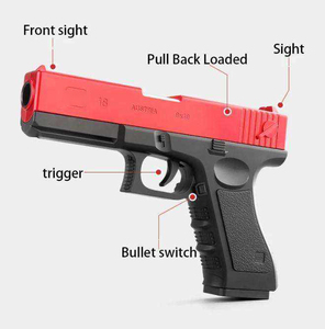 Huada Trò chơi bắn súng Hướng dẫn sử dụng vỏ ejecting Foam mềm Bullet Gun đồ chơi khí động học an toàn EVA softball G18 Súng đồ chơi Blaster Gun đồ chơi - Product Image 6