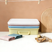 Boîte de rangement moderne, durable, anti-poussière, de précision, fabriquée à Wenzhou, avec couvercle, en plastique rectangulaire, pour vêtements et sous-vêtements