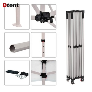Oferta: Carpa Plegable 3x4 Económica para Medio Oriente, con Paredes de Vinilo Azules, Tipo Pergola, Ideal para Bodas Elegantes - Product Image 4