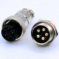 GX16 Adaptateur secteur rond mâle femelle Jack M16 Fiche métallique + Prise AC ou DC Connecteur étanche 2 3 4 5 6 7 8 9 10 Pins