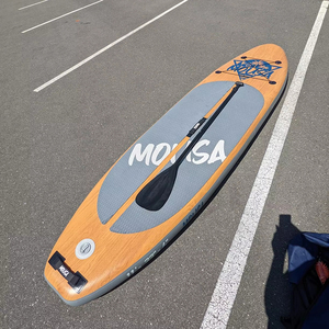 กระดานโต้คลื่นแบบพองลม PF Custom Surfboard ขนาด 11'*35" รุ่น Extra Wide พร้อมตะขอเกี่ยวแบบ Hot Welding Seam สำหรับเล่นในทะเล MS03/4 Extra Wide - Product Image 4