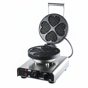 Máquina para Hacer Waffles Industriales y Comerciales Kitchbox con Revestimiento Antiadherente de Acero Inoxidable para una Cocción Rápida - Product Image 1