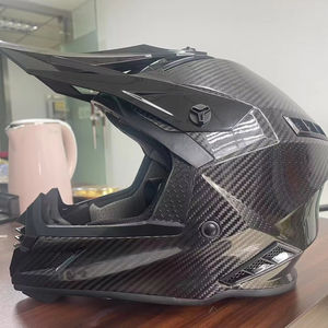 Helm <span class=keywords><strong>Cross</strong></span> Off-road Serat Karbon 3K Pabrik 2025 ECE22.06 Berkualitas Tinggi Casco Grafis Kustom Helm Motor <span class=keywords><strong>Cross</strong></span> - Product Image 5