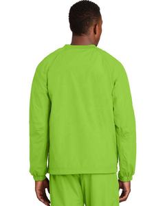 Logotipo bordado personalizado deportes viento camisa atlética pulóver rompevientos Anorak viento lluvia chaqueta V cuello camisetas hombres manga larga - Product Image 2