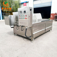 Machine à frire de grande capacité panier en maille frites gaz sauté automatique collations croustillantes frites de pommes de terre friteuse par lots