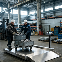 Balance au sol professionnelle KUNSCALE YK-SFD en acier inoxydable robuste, capacité 300 kg, précision 500 g, affichage LCD/LED, prise en charge OEM/ODM, garantie 1 an