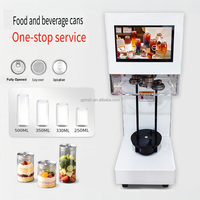Machine de scellage automatique électrique pour canettes de café, lait, thé – 25 canettes/min – Compatible PET, boîtes en aluminium, cartons – Écran tactile – CE