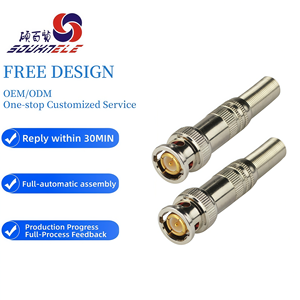 Bán buôn CCTV phụ kiện vít nhanh chóng kết nối RG59 <span class=keywords><strong>BNC</strong></span> kết nối cho bán tùy chỉnh Cáp Video lõi đồng <span class=keywords><strong>BNC</strong></span> kết nối - Product Image 1