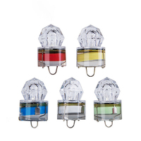 Luz de Pesca Submarina LED de 5 Colores, Luz Intermitente Sumergible en Forma de Diamante para Atraer Peces, Plástico