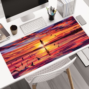 Manufacturer Custom Size Sea Sunset Gaming Mouse Pad XL Large <b>Extended</b> Mousepad Big Mouse Mat <b>Desk</b> Pad with Rubber Neoprene Base - Product Image 1
