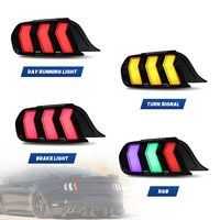 Feux arrière LED pour Ford Mustang 2015-2023 GT, feux arrière RGB, clignotants séquentiels, animation de démarrage, ensemble complet