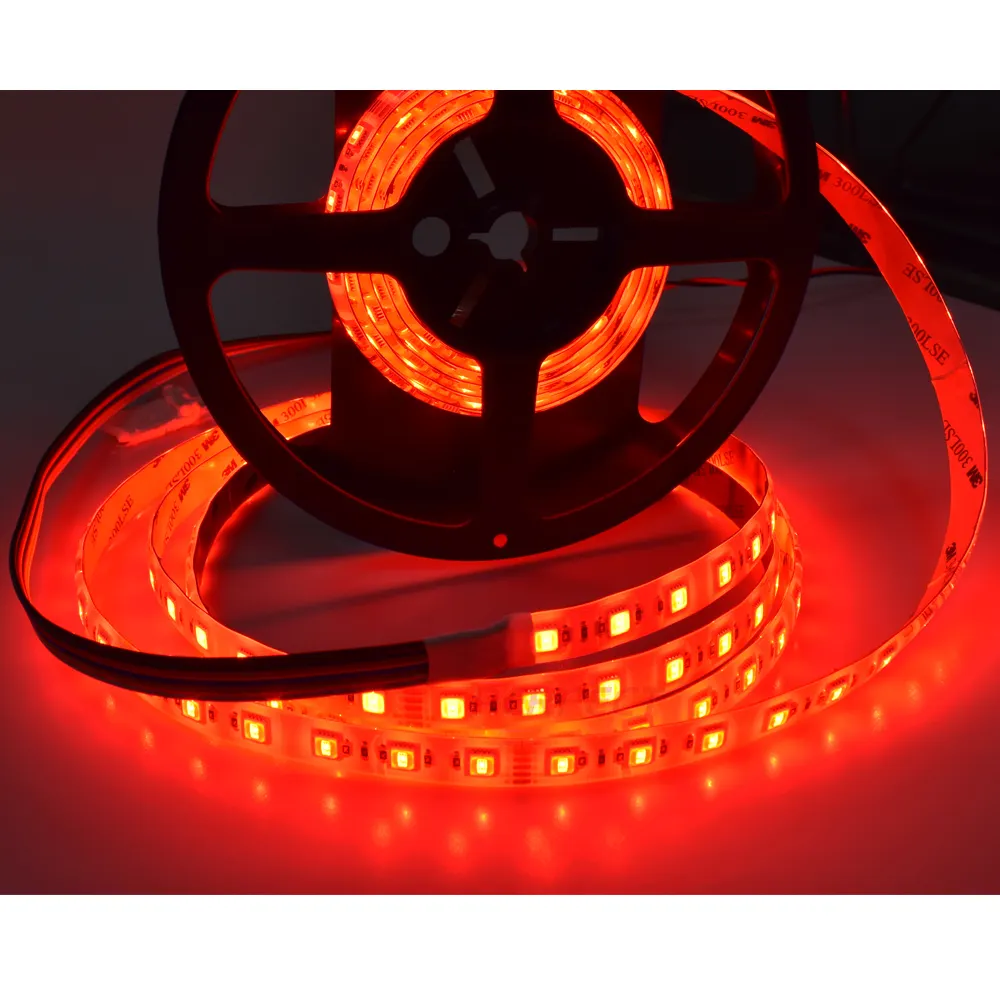 SMD5050 24V rgbw led strip light 5m RGB RGBW Multi colorato impermeabile IP50 16.5ft striscia luminosa a led flessibile