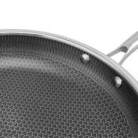 Batterie de Cuisine Professionnelle à Induction en Acier Inoxydable 304 Triple Couche Antiadhésive Personnalisée 20/24/28cm avec Revêtement Céramique Alvéolé pour la Maison