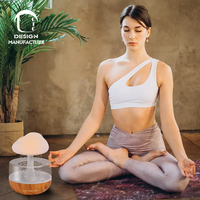 Diffuseur d'humidificateur nuage de pluie domestique mignon conforme CE ROHS 280ml veilleuse arôme huile essentielle prise américaine garantie 1 an