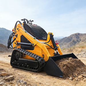 Multi Functional Mini <strong>Skid</strong> <strong>Steer</strong> <strong>Loader</strong> With Snow Blower Sweeper Auger Attachment - Product Image 1