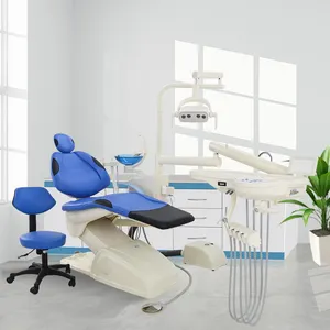 Juego completo de metal de alta calidad de lujo silla dental repuestos lámpara LED precio silla dental