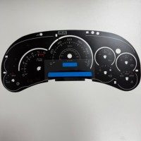 Autocollant de recouvrement pour tableau de bord de voiture, plaque de protection pour jauge de vitesse, pièces de réparation, accessoires intérieurs automobiles en plastique