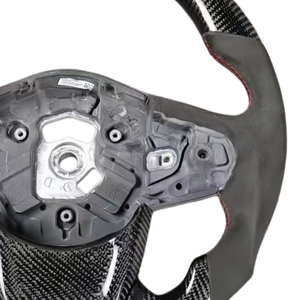 Volante Deportivo Personalizado de Alcántara y Fibra de Carbono Forjada para <span class=keywords><strong>Toyota</strong></span> <span class=keywords><strong>GR</strong></span> Supra A90 - Product Image 4