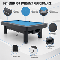 Table de billard professionnelle de 9 pieds, qualité tournoi, table de billard sur mesure, fournisseur en gros