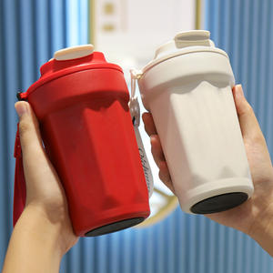 Mug isotherme en acier inoxydable avec logo personnalisé, double paroi, 2 couvercles, qualité alimentaire. - Product Image 6