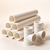Tuyau de drainage en PVC blanc résistant aux UV, tube UPVC longue durée pour projet d'irrigation de serre