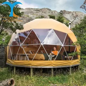 Tent Tent Tent Hotel Geodesic Metal Frame Transparent Dome Tents Glamping Tent Dome House Tent Camping Waterproof Geodesic Domes For Sale