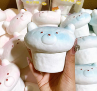 Hachimi PU Cup Bear Squishy à rebond lent, ultra-doux, jouet anti-stress à presser, jouet de simulation, unisexe, à partir de 14 ans