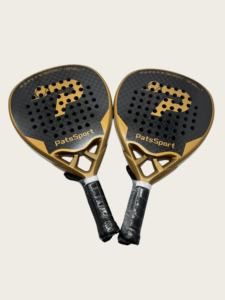 <span class=keywords><strong>Raquette</strong></span> de <span class=keywords><strong>padel</strong></span> en fibre de carbone 12K or/bleu prête à être expédiée, 38 mm avec finition mate + givrée, tête en diamant, pour les professionnels - Product Image 1