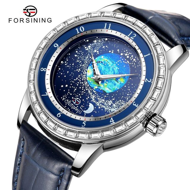 Forsining Newset Custom Logo Relojes Starry Sky Quality Luminous Automatic Mechanical Watch for Men