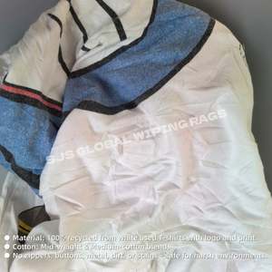 Trapos de Algodón Blancos Estampados Económicos de Alta Calidad, Trapos 100% Algodón Puro, Trapos Blancos de 35 kg, Trapos Blancos de Punto para Limpiar - Product Image 4