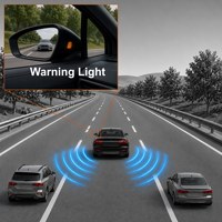 Système d'assistance au changement de voie et de détection d'angle mort Side Assist pour A3, système LCA avec capteurs radar BSD