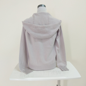 Felpa con cappuccio di lusso <span class=keywords><strong>Cashmir</strong></span> <span class=keywords><strong>maglione</strong></span> Cardigan da donna 100% Cashmere con tasche anteriori - Product Image 3