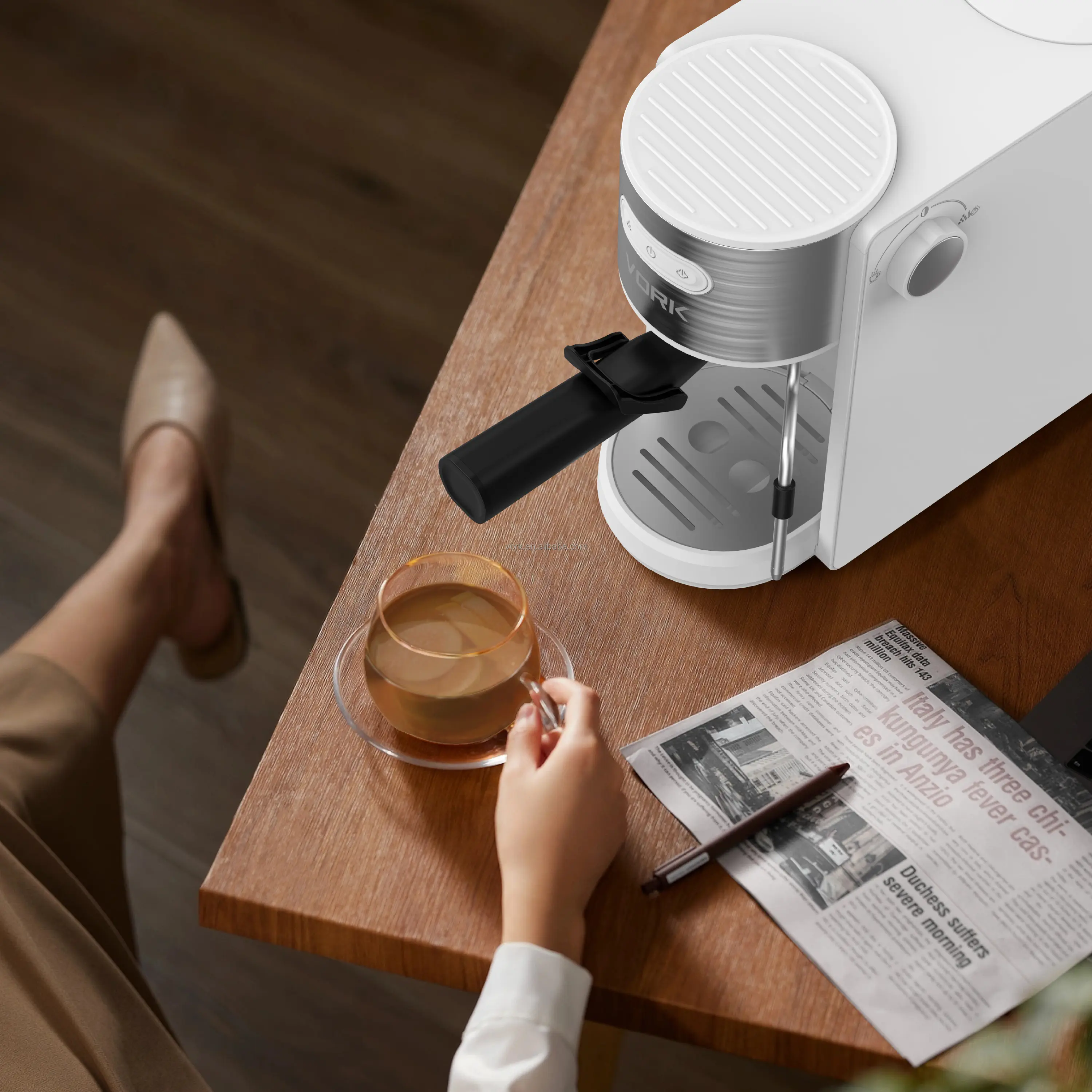 15bar cafe makinesi espresso kahve 2 in 1 espresso makinesi kahve makinesi makinesi süt dağıtıcı ile